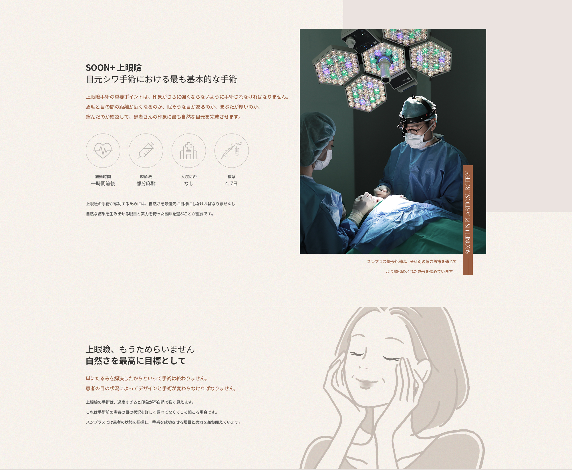 SOON+ 상안검 눈가주름 수술에서 가장 기본적인 수술