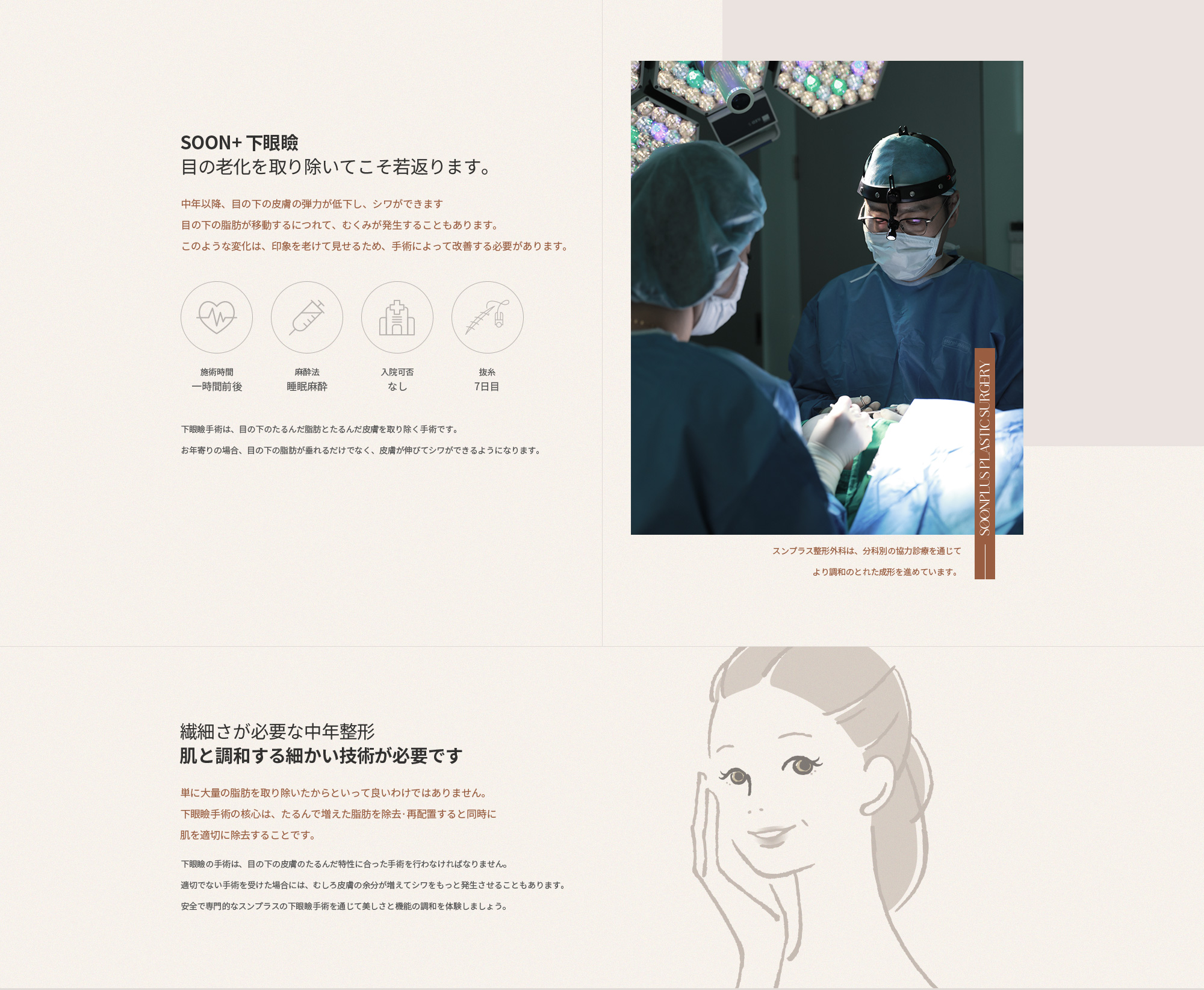 SOON+ 하안검 눈의 노화를 걷어내야 젊어집니다.